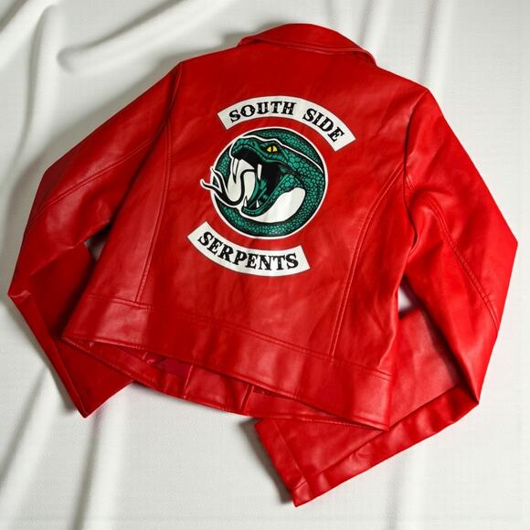 Riverdale Southside Serpents Cheryl Blossom NWT Moto Jacket - Picture 1 of 5